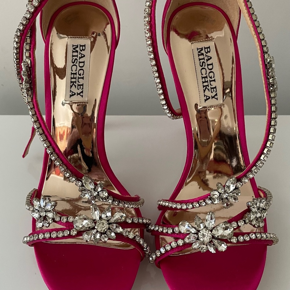 Brand New Badgley Mischka Hot Pink Heels